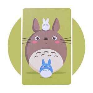 Studio Ghibli Anime Art Trading Card (KK120): Grey, Blue, White Totoro, 3.25 in